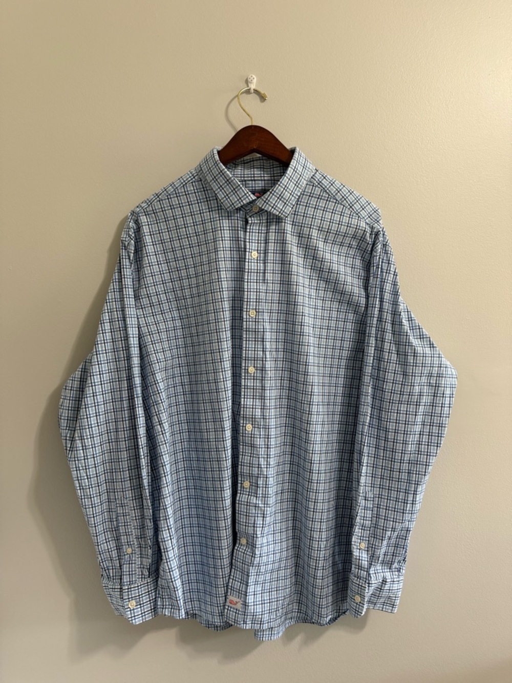 Men's Vineyard Vines Classic Fit Cooper Button Down Shirt | Blue Plaid